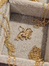 9ct Yellow Gold Lion Charm -