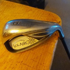 Ladies Callaway Solaire #8 Iron, Women’s Flex Graphite Shaft, Right Handed 
