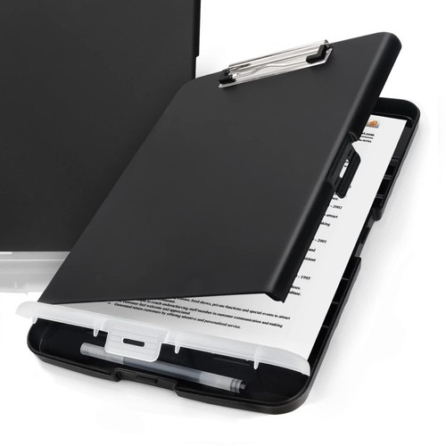 Clipboard with storage case - with,