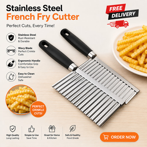 Stainless steel crinkle wavy - steel,