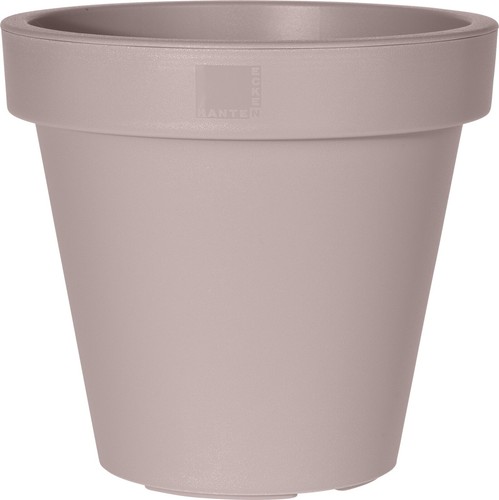 Taupe large plant pot - taupe,
