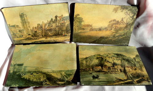 Set old vintage pictures - old,
