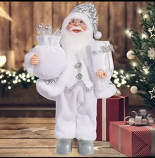 12" Traditional Standing Santa Claus Figure Christmas Father Xmas Doll Ornament