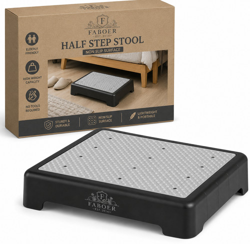 Portable half step stool - step, anti