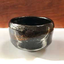 Japanese Matcha Tea Bowl Black