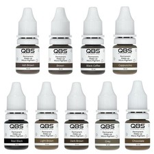 QBS Microblading Pigment 10ml | SPMU Tattoo Ink | Permanent Eyebrow Makeup Ink