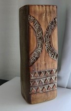 Louis Hudson Slab Vase Cornwall Art Studio Pottery 1970s Brutalist Makers Mark