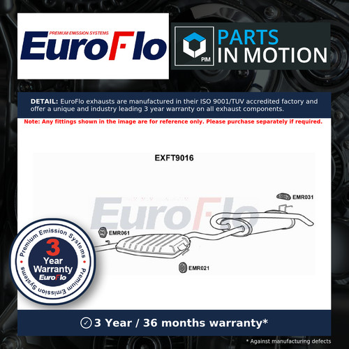 Exhaust box fits fiat - box, bravo