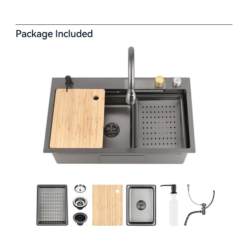 Multifunctional overmount sink - multifunctional,