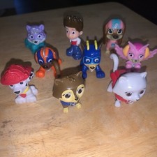 Paw Patrol Toy Bundle x9 Cake Toppers Cats & Dogs