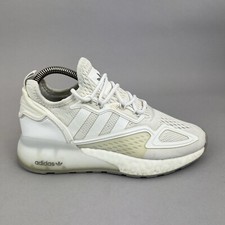 Adidas ZX 2K Boost White Sports Gym Fitness Running Trainers Shoes US4.5 UK4