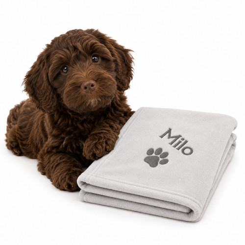 Personalised dog blanket - personalised,