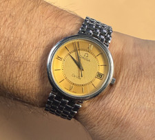 Omega De Ville Quartz Vintage Dress Watch 396.2532 c1998 champaign dial MINT!