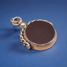 9ct Gold Spinner Fob Pendant