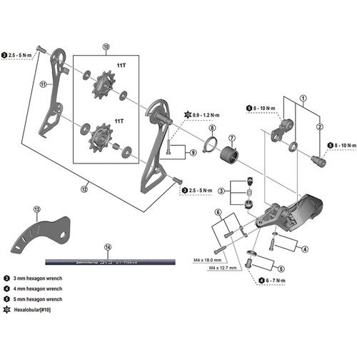 Shimano spares r7100 - shimano,