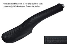 BLACK STITCHING LEATHER