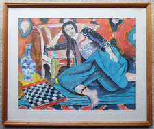 AFTER HENRI MATISSE - ORIGINAL WATERCOLOUR - FRAMED & GLAZED