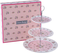 Cake Stand Afternoon Tea Stands 3 Tier Cake Stand Vintage Flora Rose New Bone Ch