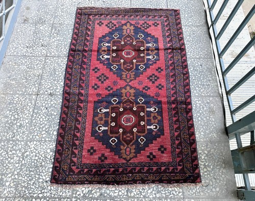 3x4 antique afghan hand - antique,
