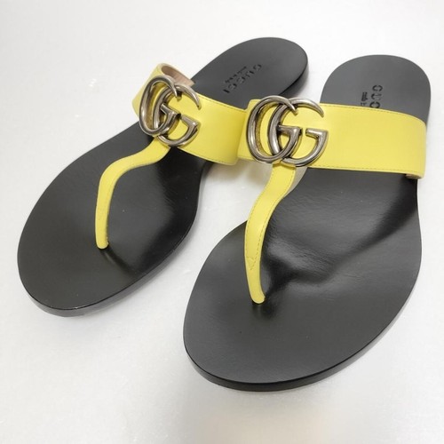 Gucci marmont sandals yellow - yellow, x