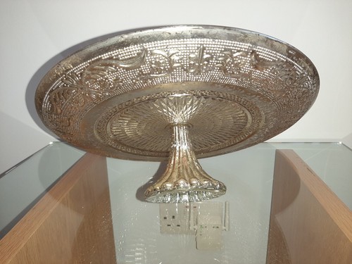Cake stand antiqued - cake, stand.