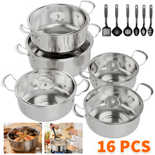 16PCS Induction Non Stick