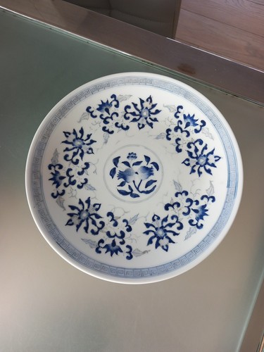 Antique chinese plate - chinese, blue