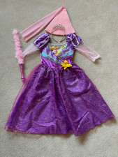 Disney Princess tangled Rapunzel Dress Up Costume Dress Age 5-6
