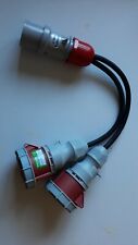 32amp 3-phase plug to 2 x 32amp sockets