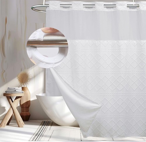 Hook shower curtain and - shower,