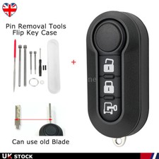 3 Button Flip Key Fob Case Replace for Fiat Ducato Citroen Relay Peugeot Boxer