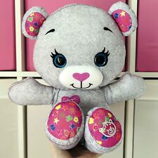 Doodle Bear 25th Anniversary Plush Soft Toy Grey Pink/Purple TOMY Original 1995