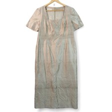 Condici Dress 16 Champagne Silk Wedding Guest Mother of Bride Designer Preloved 