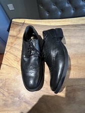 Frank Wright Men’s Black Leather Brogue Shoes Size 9