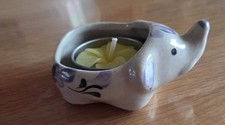 Ceramic Elephant Votive candle