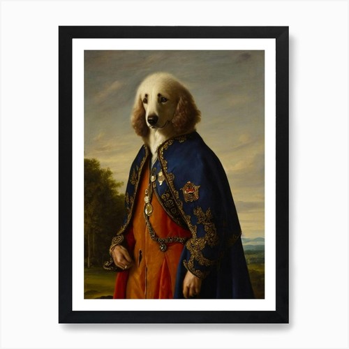 Kuvasz renaissance portrait - kuvasz,