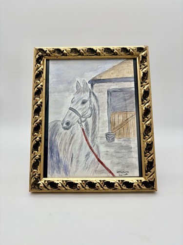 Original art horse - original, stable