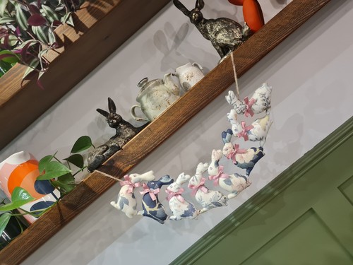Handmade rabbit bunting - handmade,