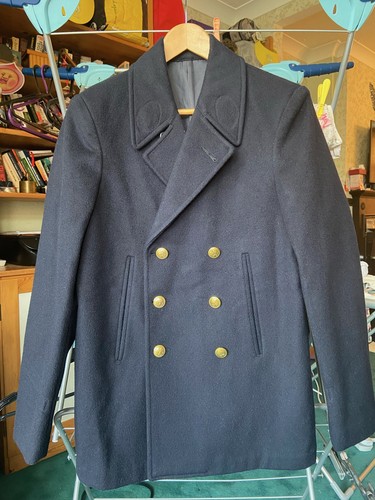 Italian navy wool - wool, pea