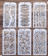 6 Craft Stencil Stencils Background. Cards Paper CraftU.K. Seller. 🇬🇧