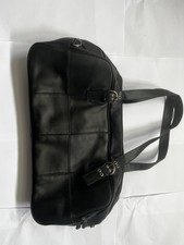 Black Leather Weekend , Travel, Hold-all  Bag By Luca Bocelli For Landor & Hawa