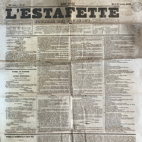 Journal estafette 27 - journal, l’estafette
