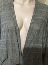 Miss Selfridge Cardigan / Shrug Patterned edge to edge L/sleeve Size 12