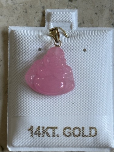 Pink laughing buddha jade - pink,