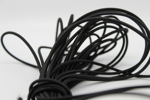 3mm black elastic - elastic, shock