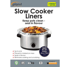 Slow Cooker Liners 25-Pack – Non-Stick & Easy to Use.