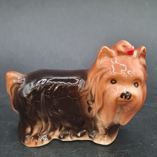 Vintage glazed ceramic dog - vintage?,
