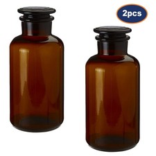 2PCS Apothecary Glass Bottle