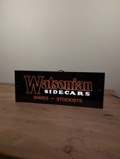 Watsonian Sidecars Custom Led Light Box Display Sign New 240v Hanging VGC
