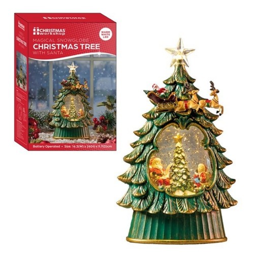 Snow globe christmas - snow, tree